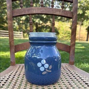💕 Vintage Made in Italy Ceramic Blue Jar